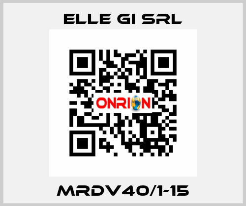 MRDV40/1-15 ELLE GI SRL