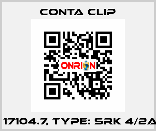 P/N: 17104.7, Type: SRK 4/2A WH Conta Clip