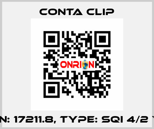 P/N: 17211.8, Type: SQI 4/2 YE Conta Clip