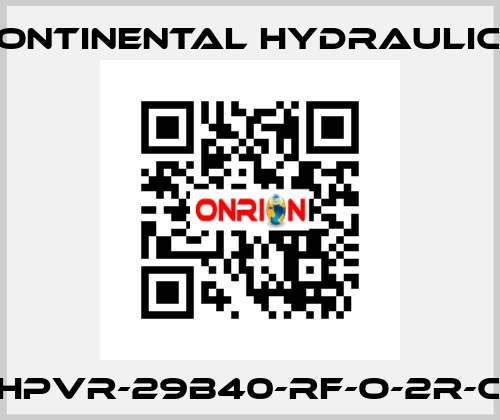 HPVR-29B40-RF-O-2R-C Continental Hydraulics