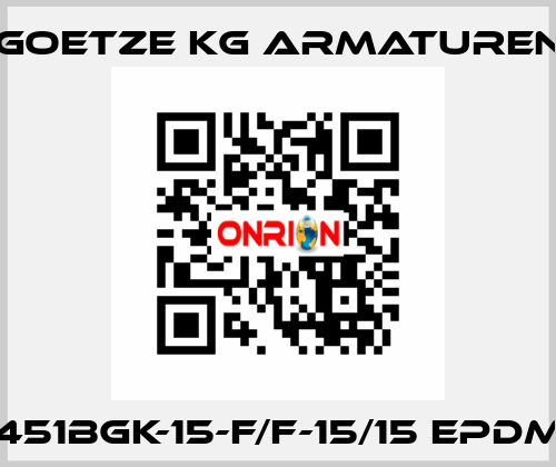 451bGK-15-f/f-15/15 EPDM Goetze KG Armaturen