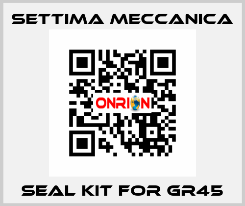 Seal kit for GR45 Settima Meccanica