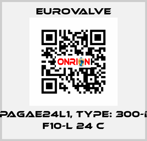 P/N: YPAGAE24L1, Type: 300-DR-DA F10-L 24 C Eurovalve