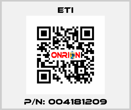 P/N: 004181209 Eti