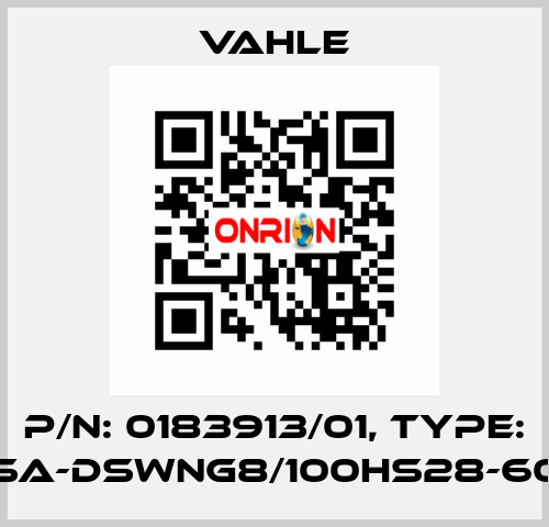 P/n: 0183913/01, Type: SA-DSWNG8/100HS28-60 Vahle