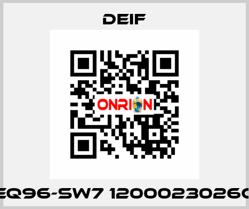 EQ96-SW7 1200023026C Deif