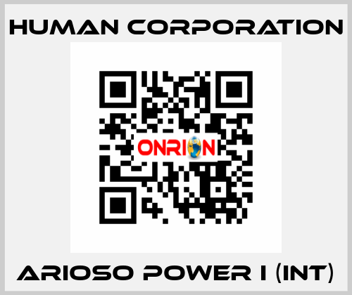 Arioso Power I (Int) Human Corporation