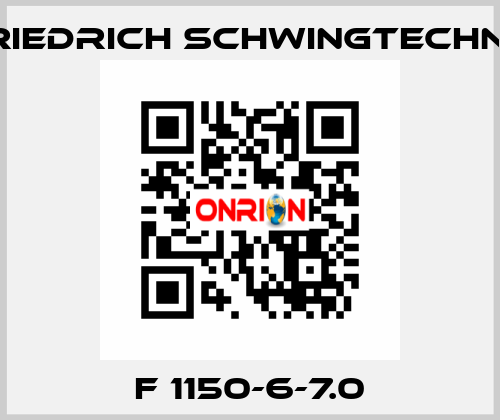 F 1150-6-7.0 Friedrich Schwingtechnik