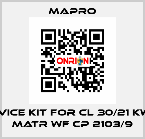 Service kit for CL 30/21 KW 5,5 MATR WF CP 2103/9 Mapro