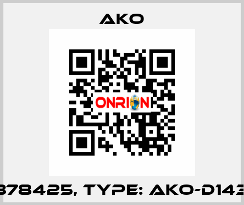 P/N: 378425, Type: AKO-D14323-C AKO