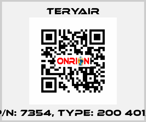 P/N: 7354, Type: 200 4013 TERYAIR