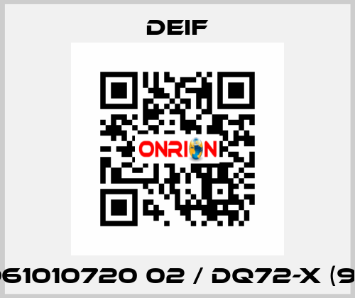 2961010720 02 / DQ72-x (90°) Deif