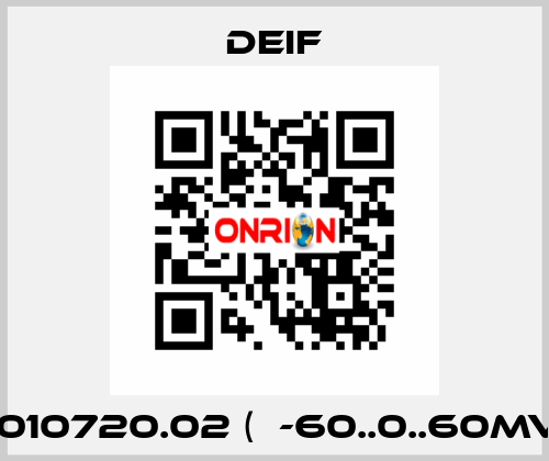 2961010720.02 (  -60..0..60mV DC ) Deif