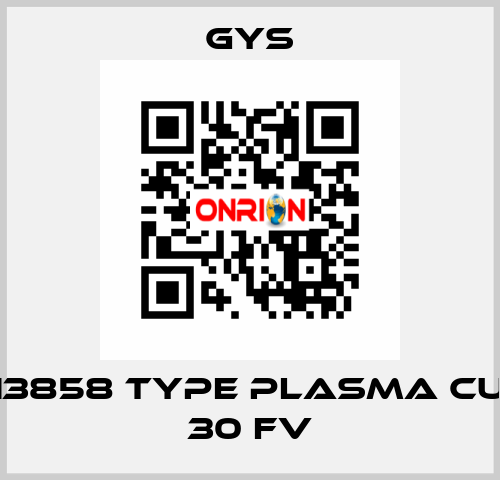 Nr. 013858 Type PLASMA CUTTER 30 FV GYS