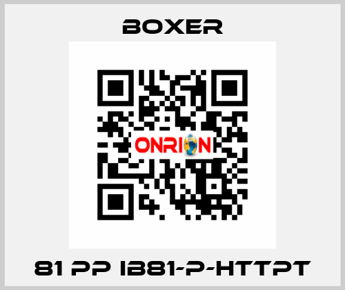 81 PP IB81-P-HTTPT Boxer