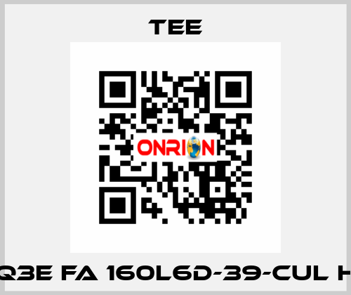 Q3E FA 160L6D-39-CUL H TEE