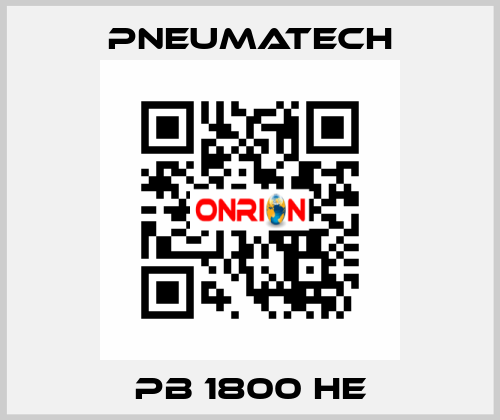 PB 1800 HE Pneumatech