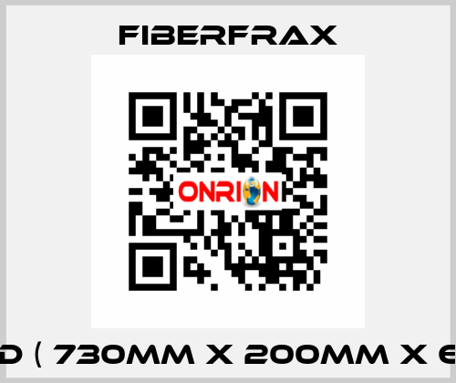 120LD ( 730mm x 200mm x 6mm) Fiberfrax