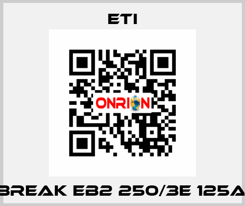 ETIBREAK EB2 250/3E 125A 3p Eti