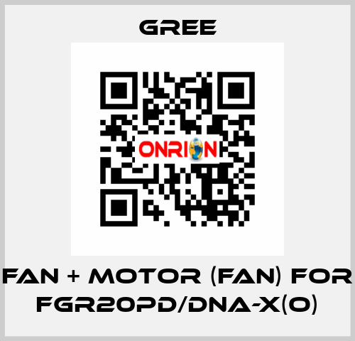 Fan + motor (fan) for FGR20Pd/DNa-X(O) Gree