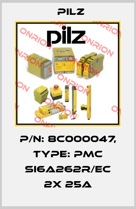 p/n: 8C000047, Type: PMC SI6A262R/EC 2x 25A Pilz