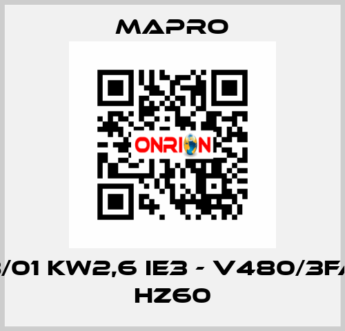 CL 18/01 kW2,6 IE3 - V480/3fase - Hz60 Mapro