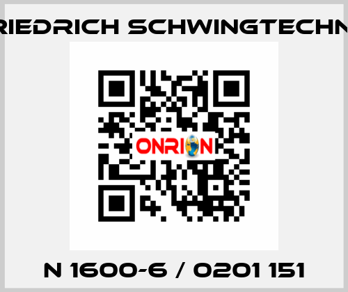 N 1600-6 / 0201 151 Friedrich Schwingtechnik