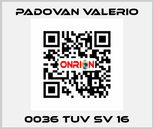 0036 TUV SV 16 PADOVAN VALERIO