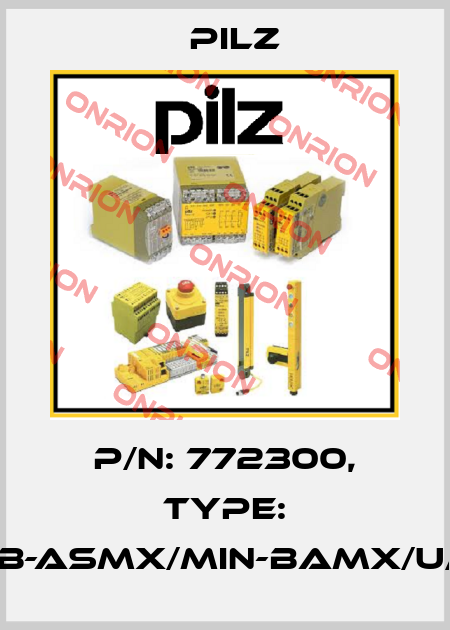 p/n: 772300, Type: Cable/XX/USB-ASMX/MIN-BAMX/U/003/Q009/SH Pilz