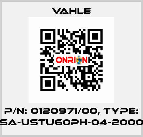 P/n: 0120971/00, Type: SA-USTU60PH-04-2000 Vahle