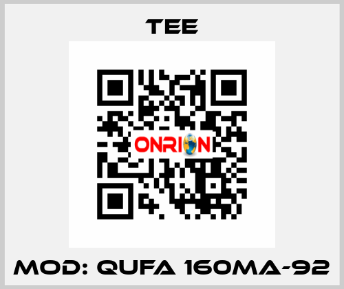 Mod: QUFA 160MA-92 TEE