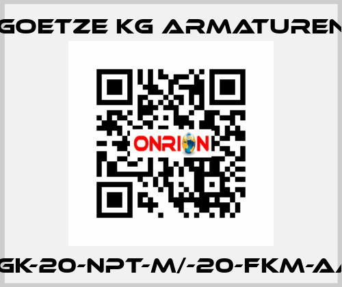 810SGK-20-NPT-M/-20-FKM-AA3-16 Goetze KG Armaturen