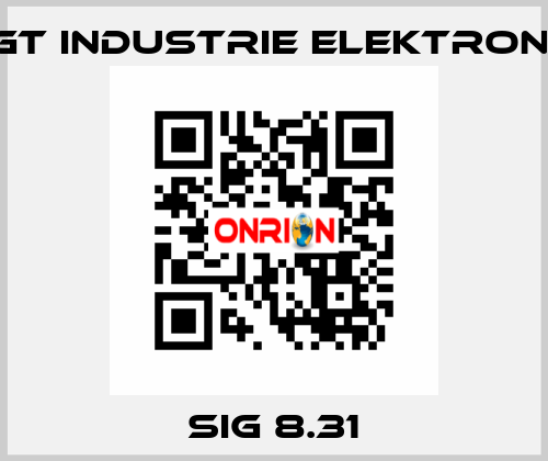 SIG 8.31 EGT Industrie elektronik