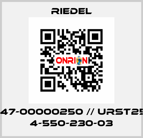 0147-00000250 // URST250 4-550-230-03 Riedel