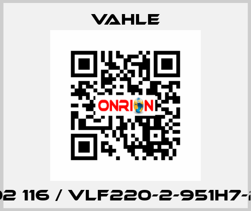 902 116 / VLF220-2-951H7-26 Vahle