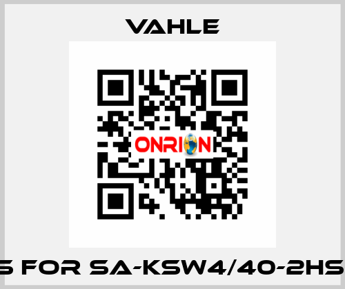 coals for SA-KSW4/40-2HS28-60 Vahle