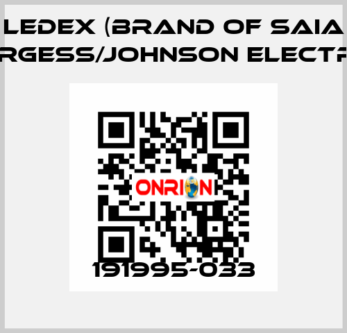 191995-033 Ledex (brand of Saia Burgess/Johnson Electric)