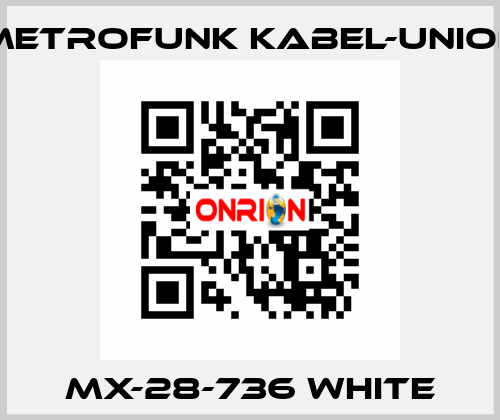 MX-28-736 white METROFUNK KABEL-UNION