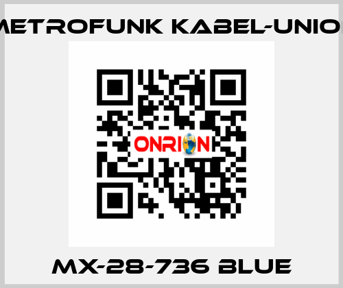 MX-28-736 blue METROFUNK KABEL-UNION