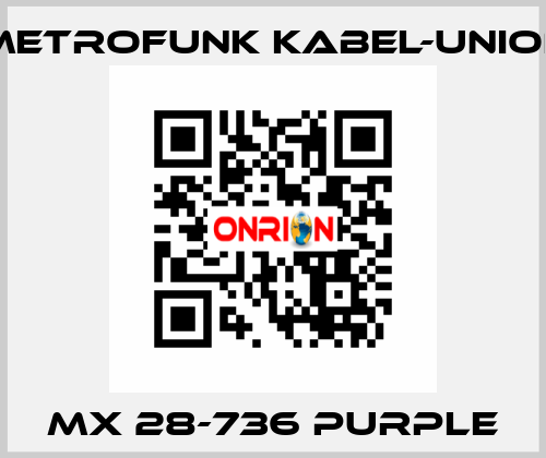 MX 28-736 purple METROFUNK KABEL-UNION