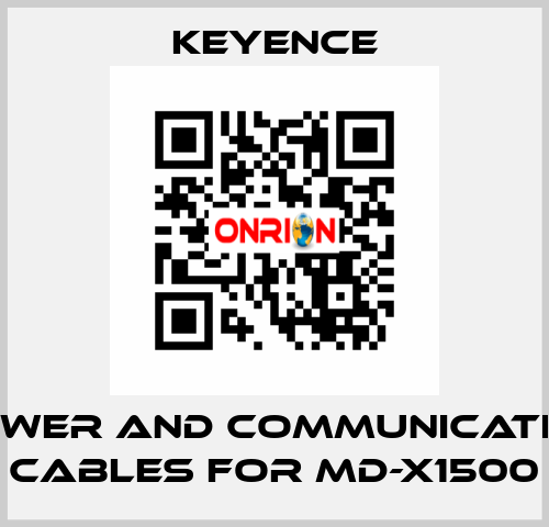 power and communication cables for MD-X1500 Keyence