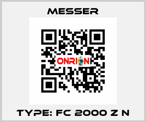 Type: FC 2000 Z N Messer