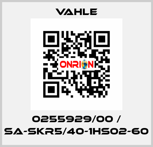 0255929/00 / SA-SKR5/40-1HS02-60 Vahle