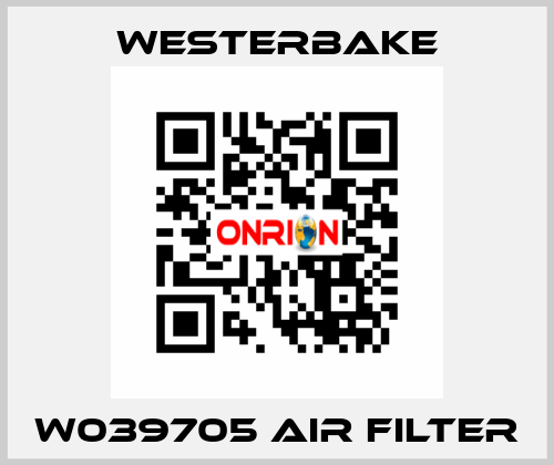 W039705 AIR FILTER Westerbake