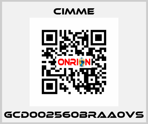 GCD002560BRAA0VS Cimme