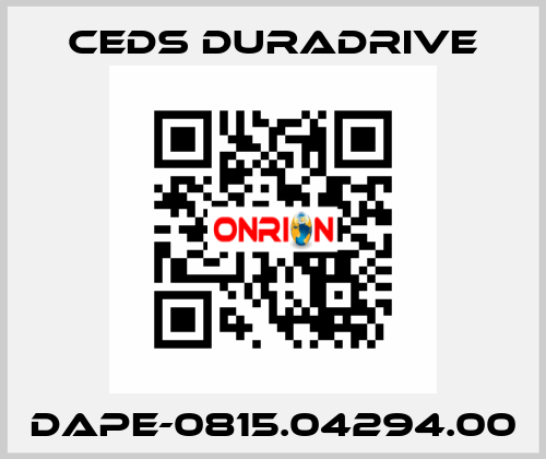 DAPE-0815.04294.00 Ceds Duradrive