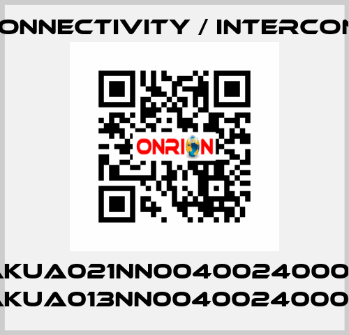 AKUA021NN00400240000 (AKUA013NN00400240000) TE Connectivity / Intercontec