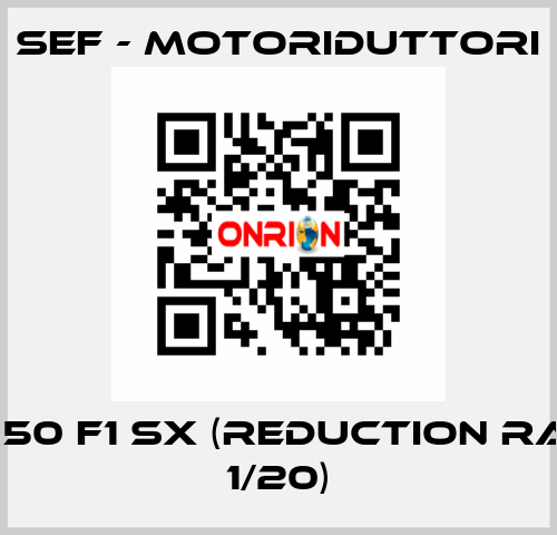 RMI 50 F1 SX (reduction ratio: 1/20) SEF - MOTORIDUTTORI