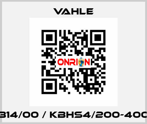 0600314/00 / KBHS4/200-4000HSC Vahle