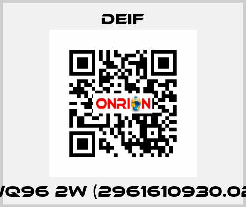 WQ96 2W (2961610930.02) Deif